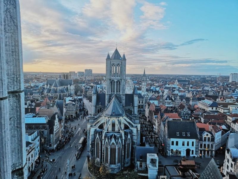 Roteiro na belgica vista da cidade