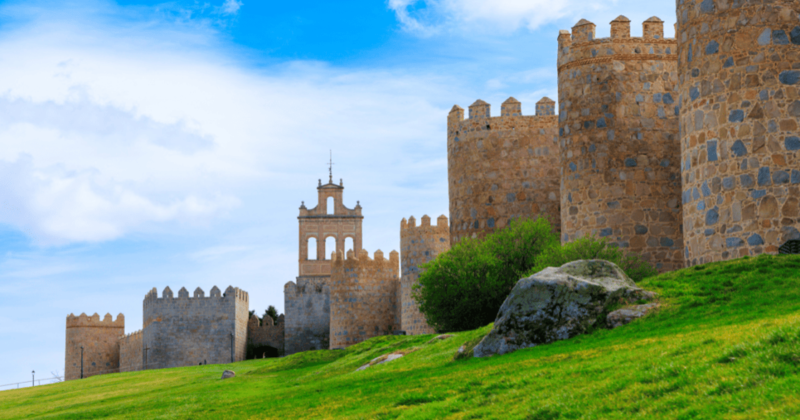 Muralhas de Ávila, cidade próxima de Madrid.
